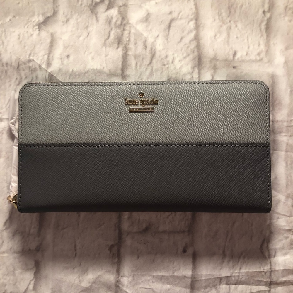 Kate Spade Cameron Street Big Smoke Lacey Wallet - Picture 1 of 6